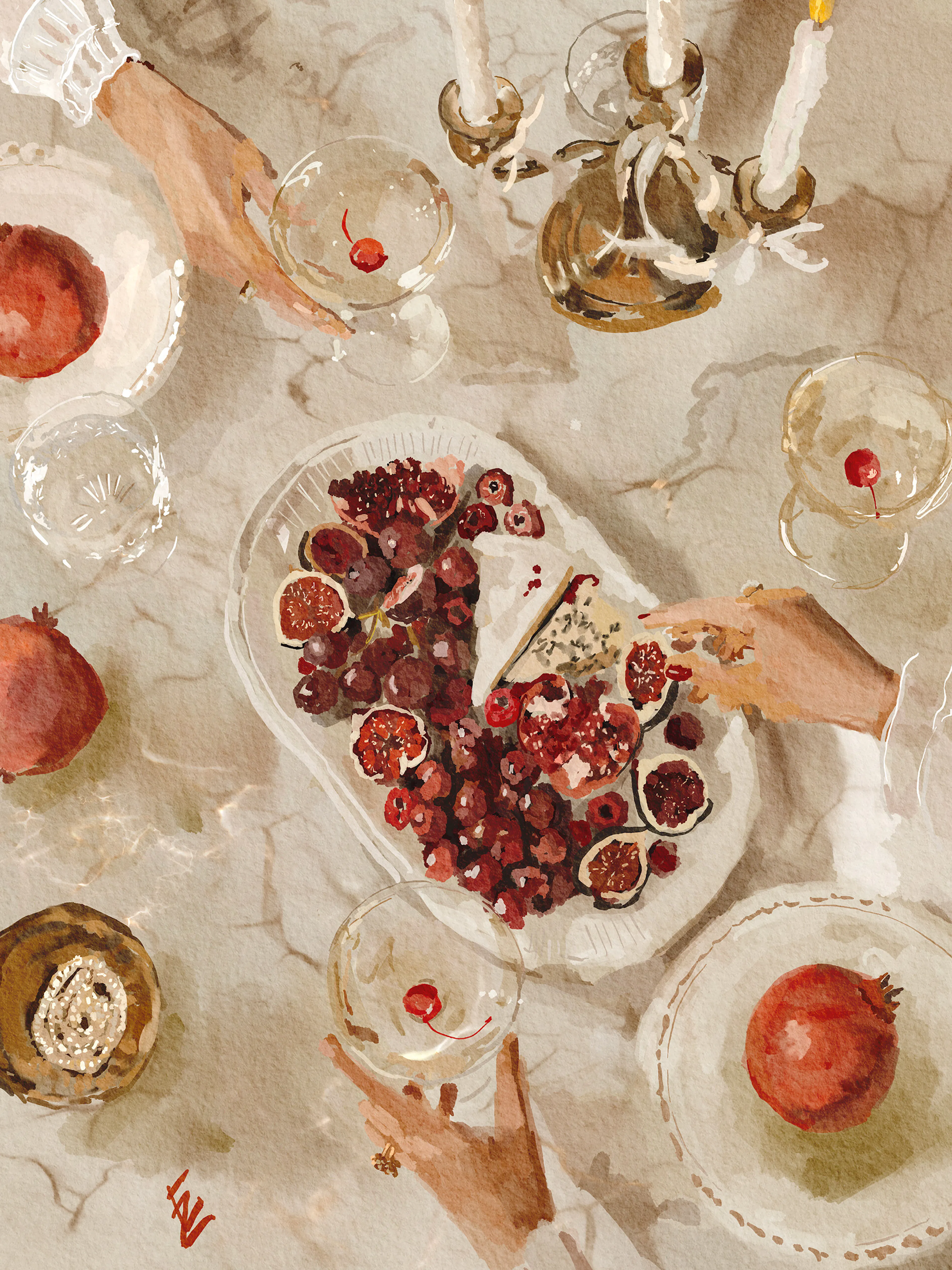 Ekaterina Zagorska - The White Table Print 0