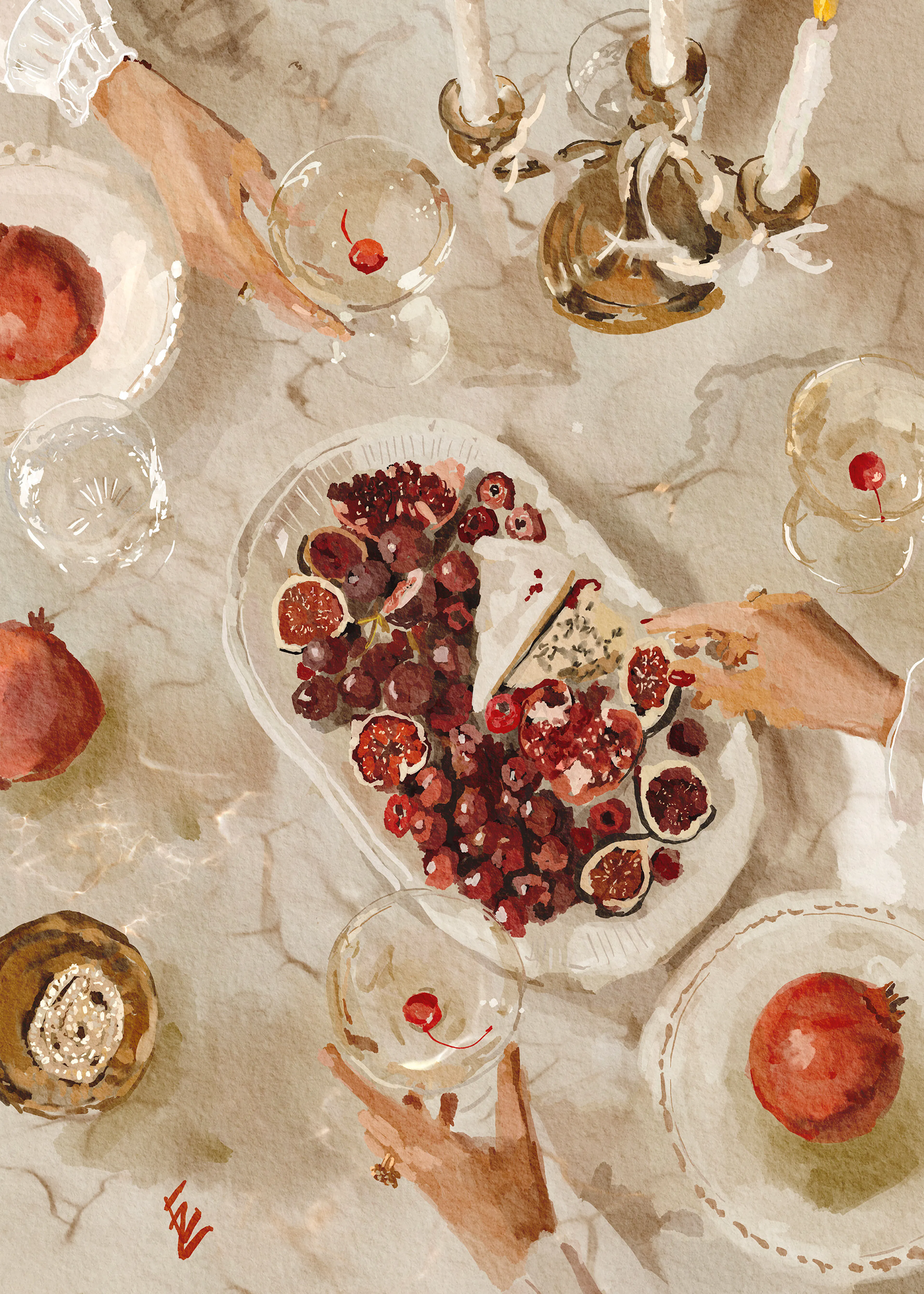 Ekaterina Zagorska - The White Table Affiche 0