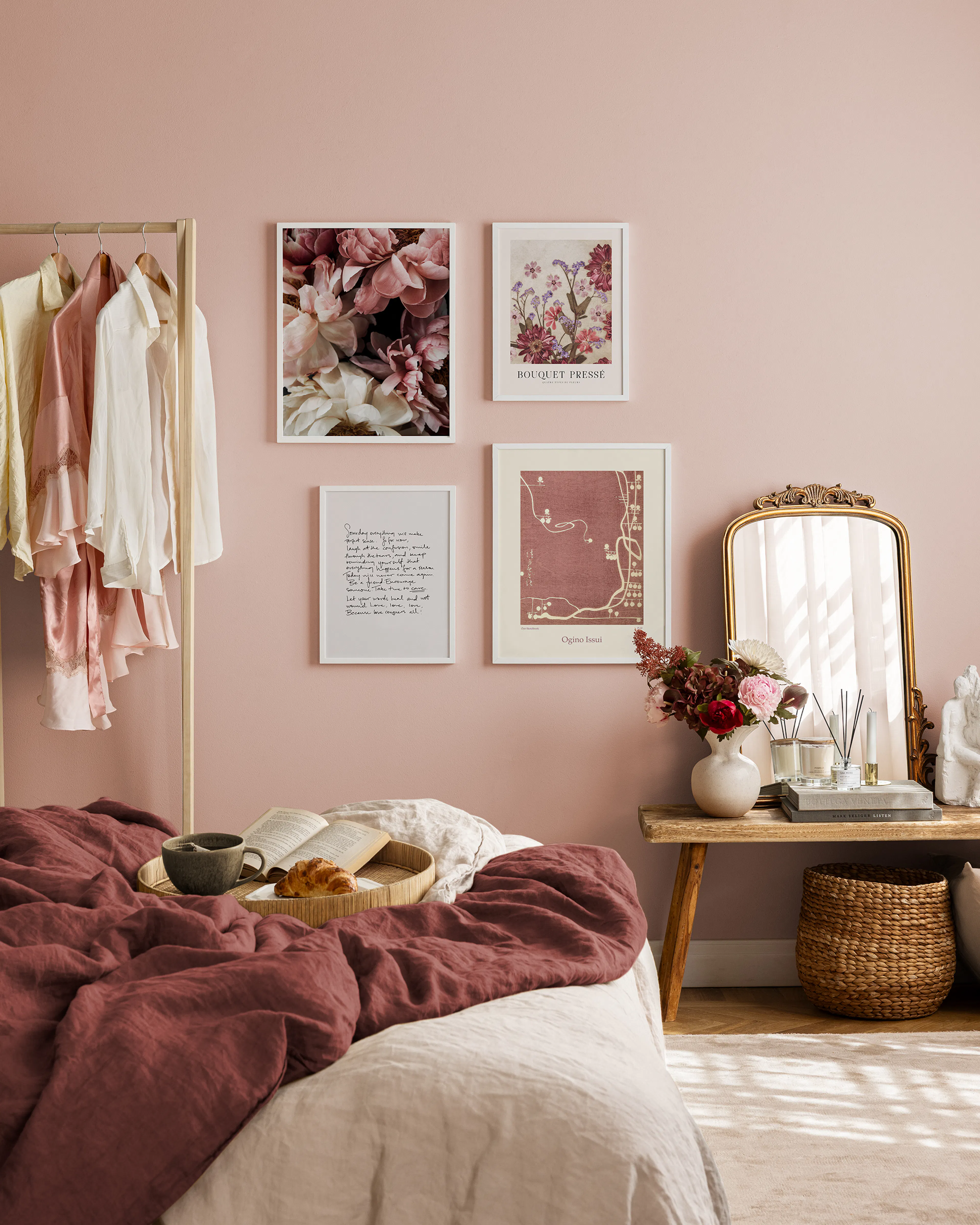 Romantic Florals gallery wall