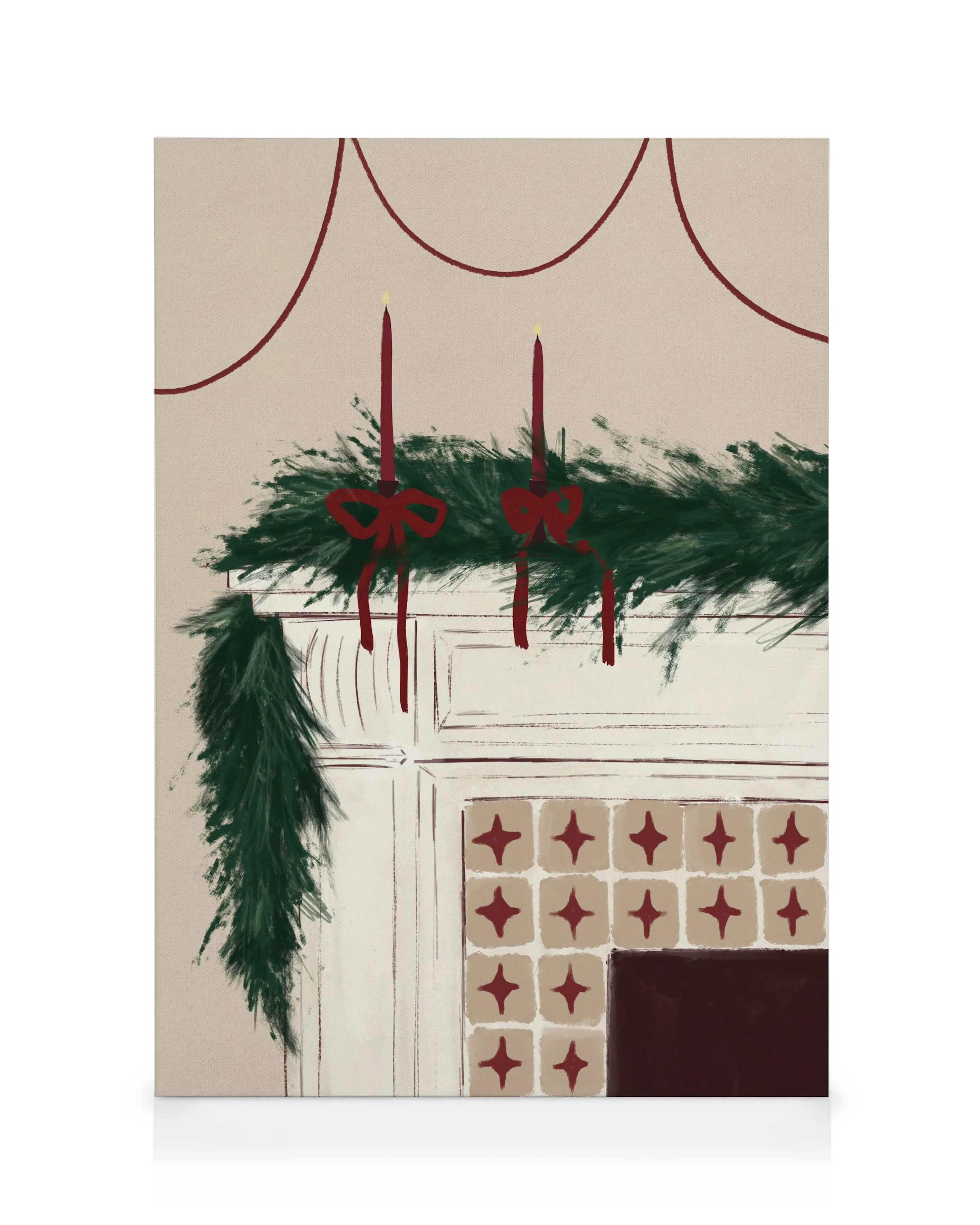 Holiday Mantel Toile 0