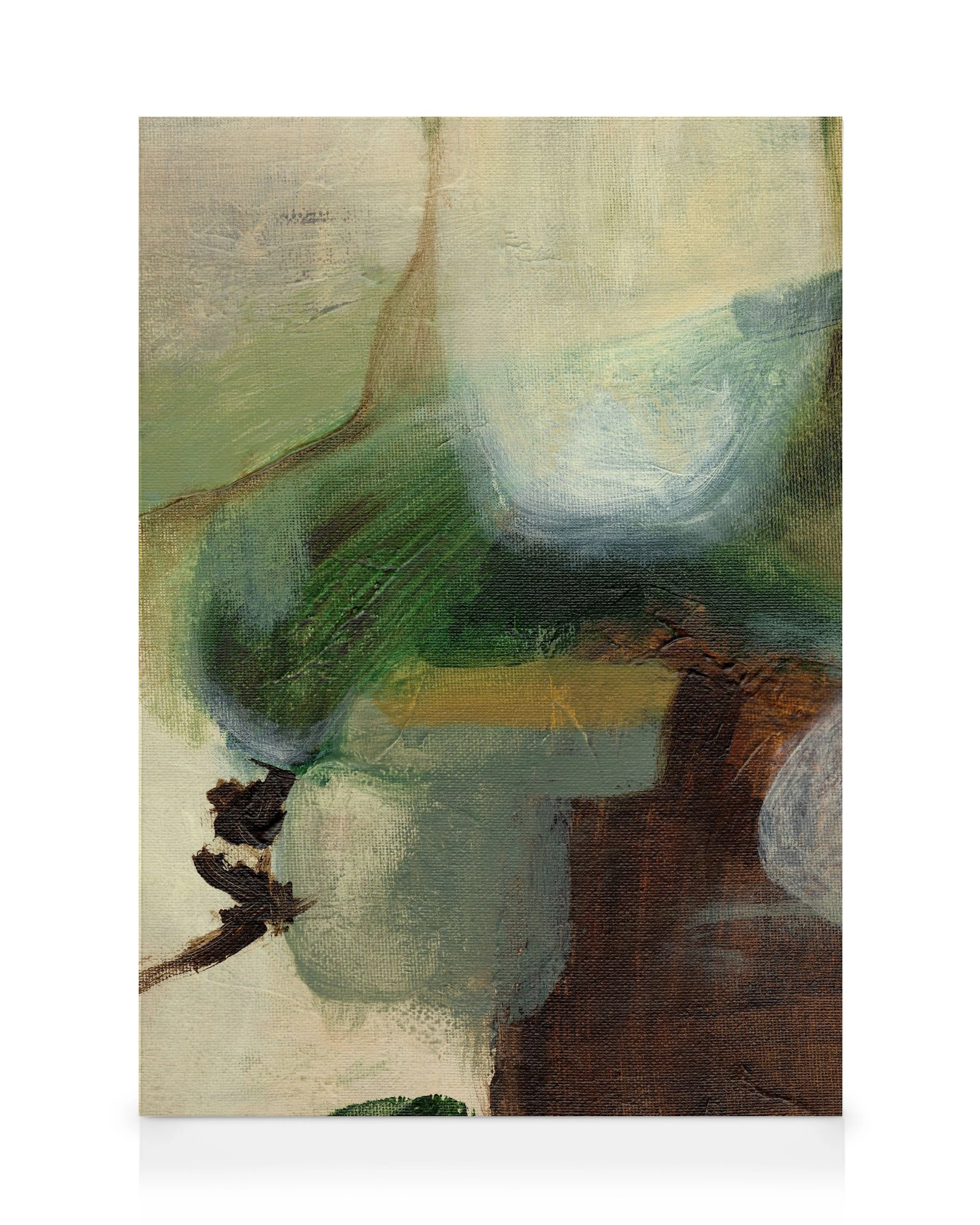 Earthy Layers No1, Art Abstrait Organique aux Tons Terreux