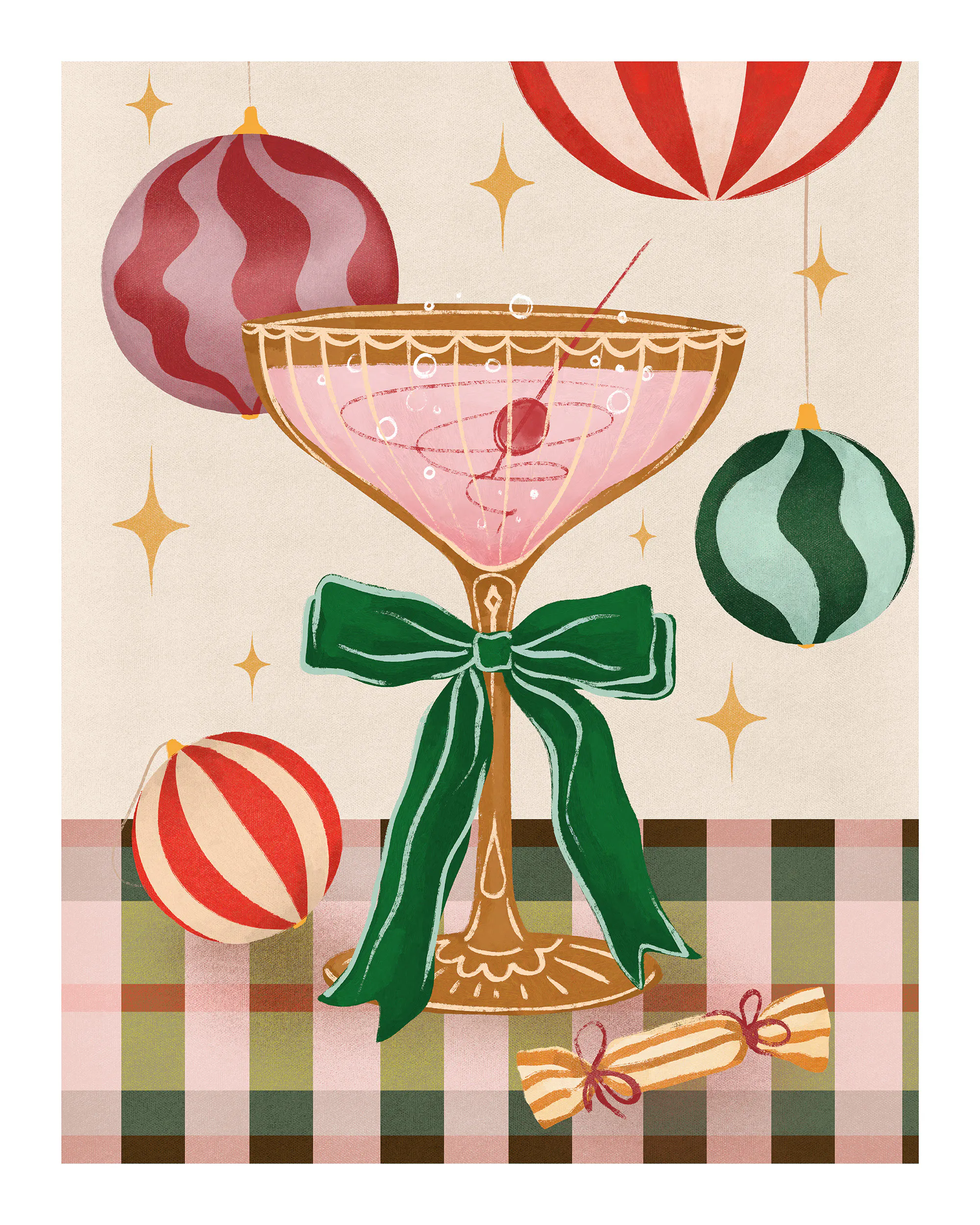 Festive Cocktail Print 0