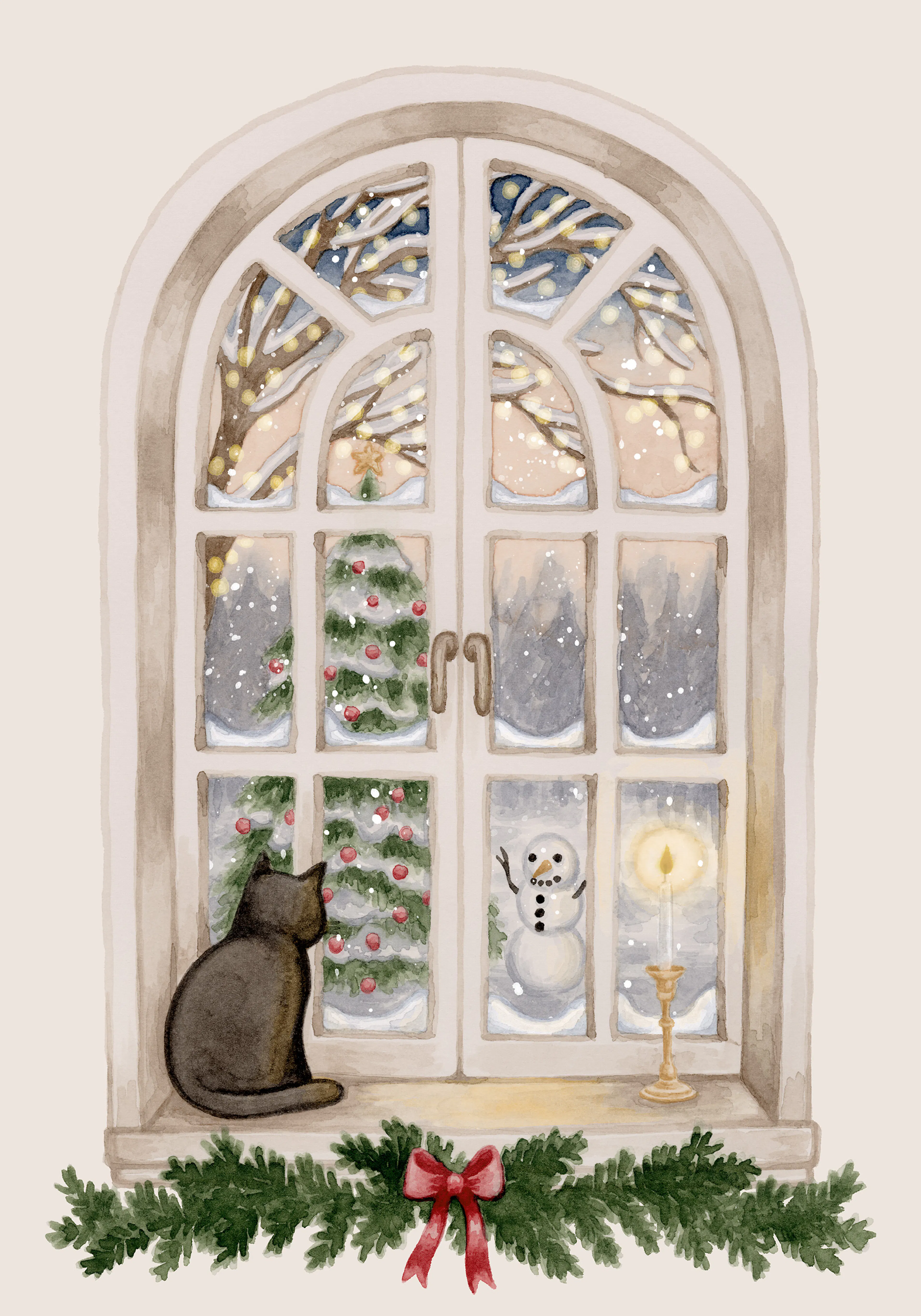 Christmas Outside Print 0