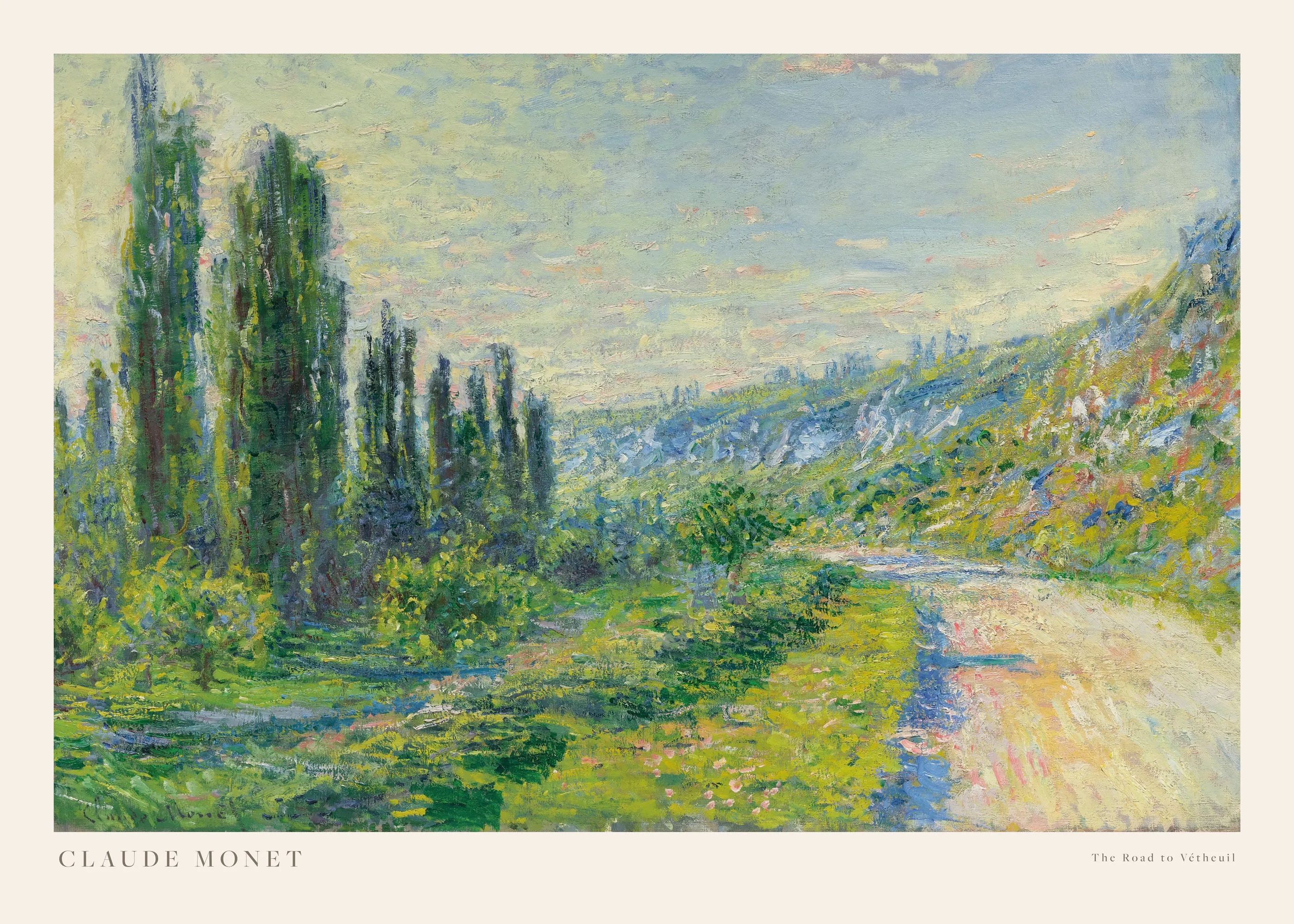 Monet - The Road to Vétheuil Poster 0