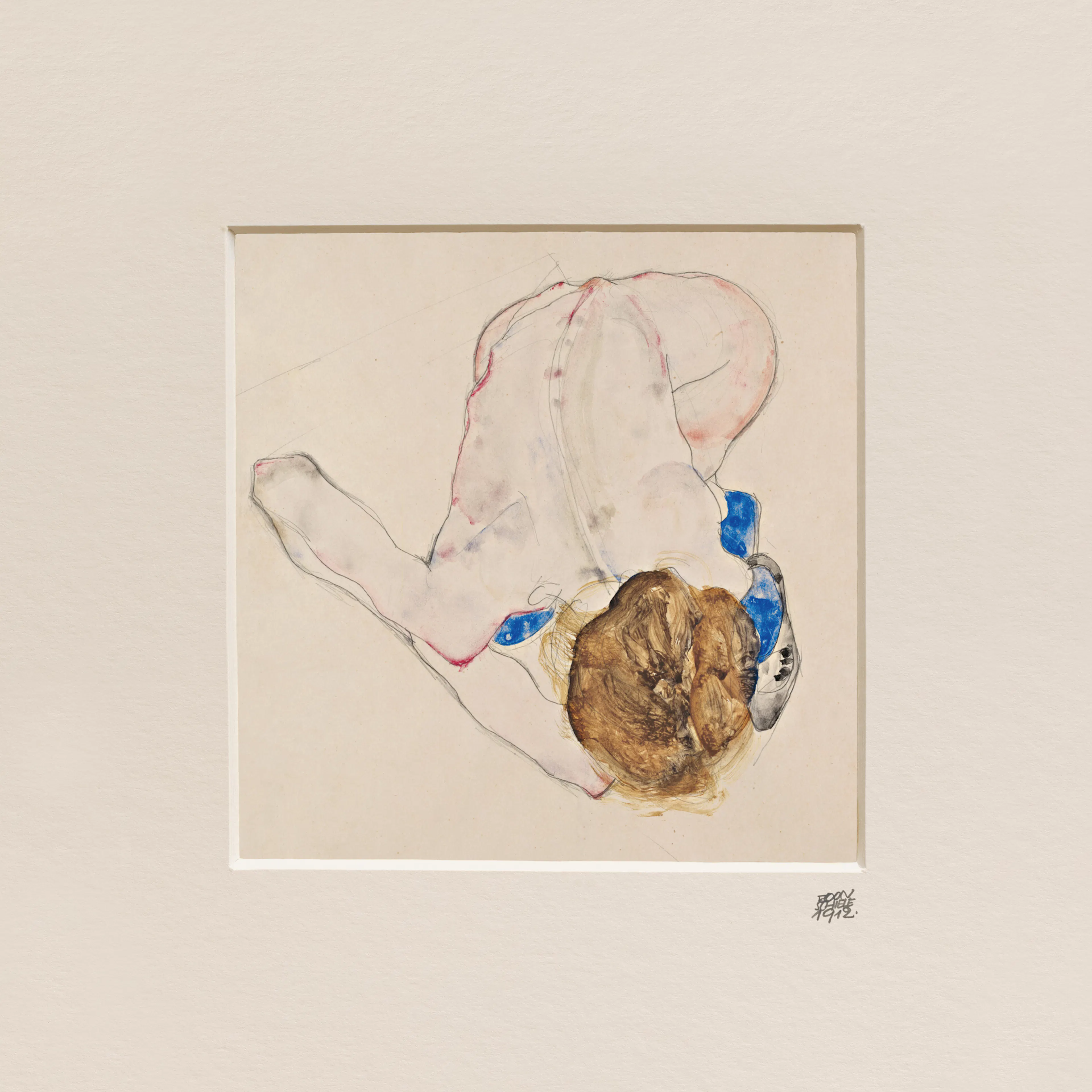 Egon Schiele - Nude with Blue Stockings Poster 0