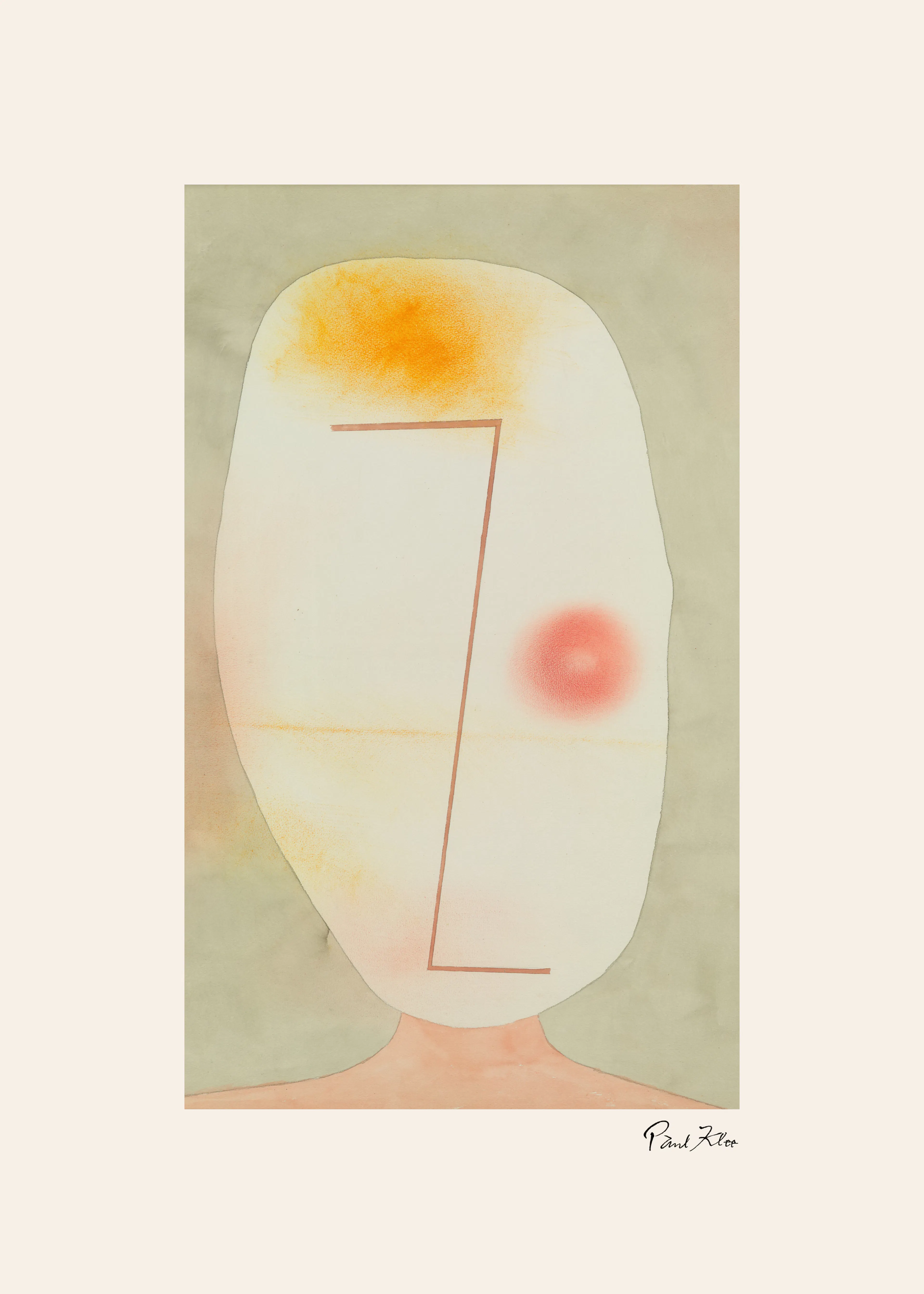 Paul Klee - Untitled Head Print 0