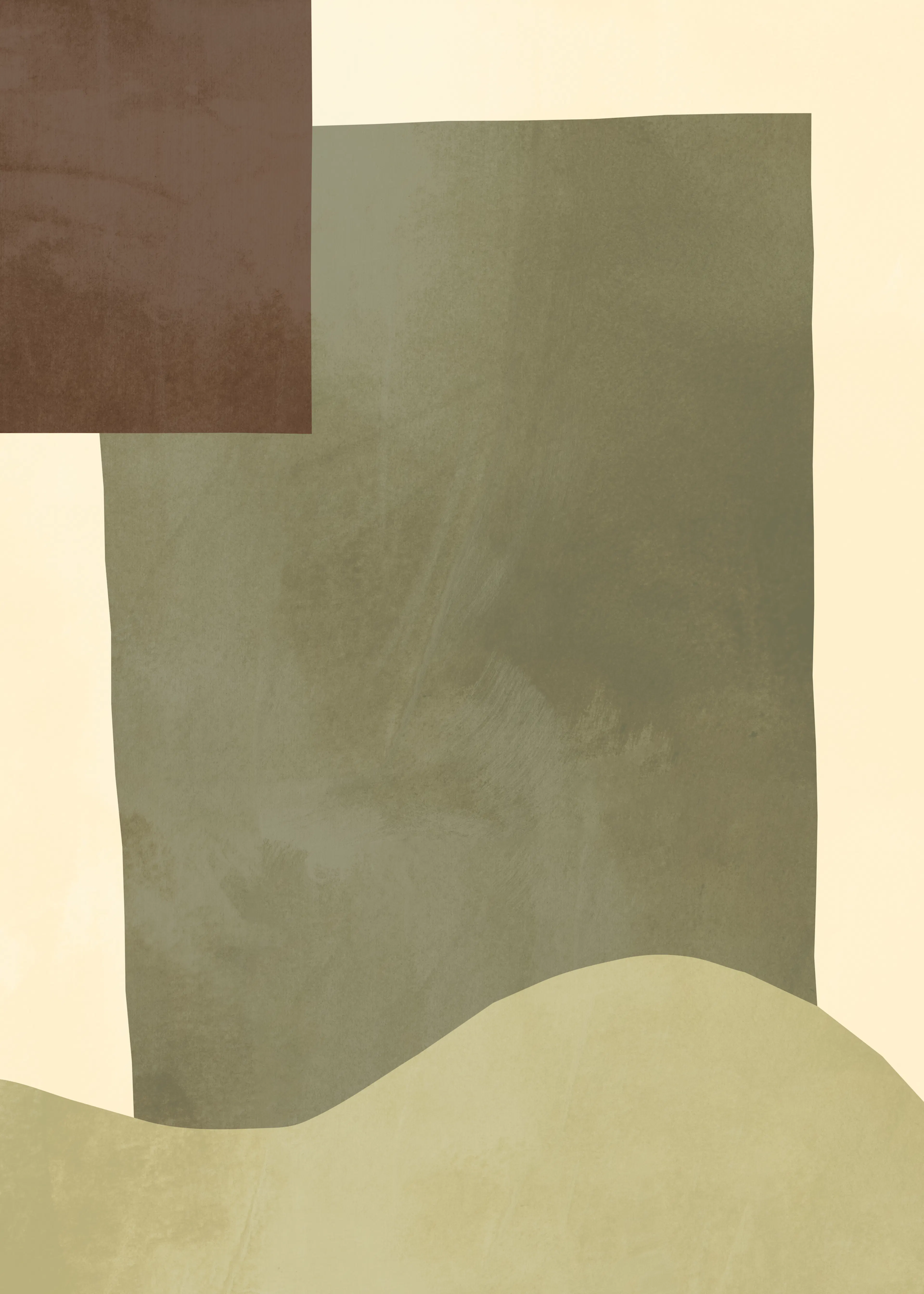 Green Abstract Landscape No2 Poster 0