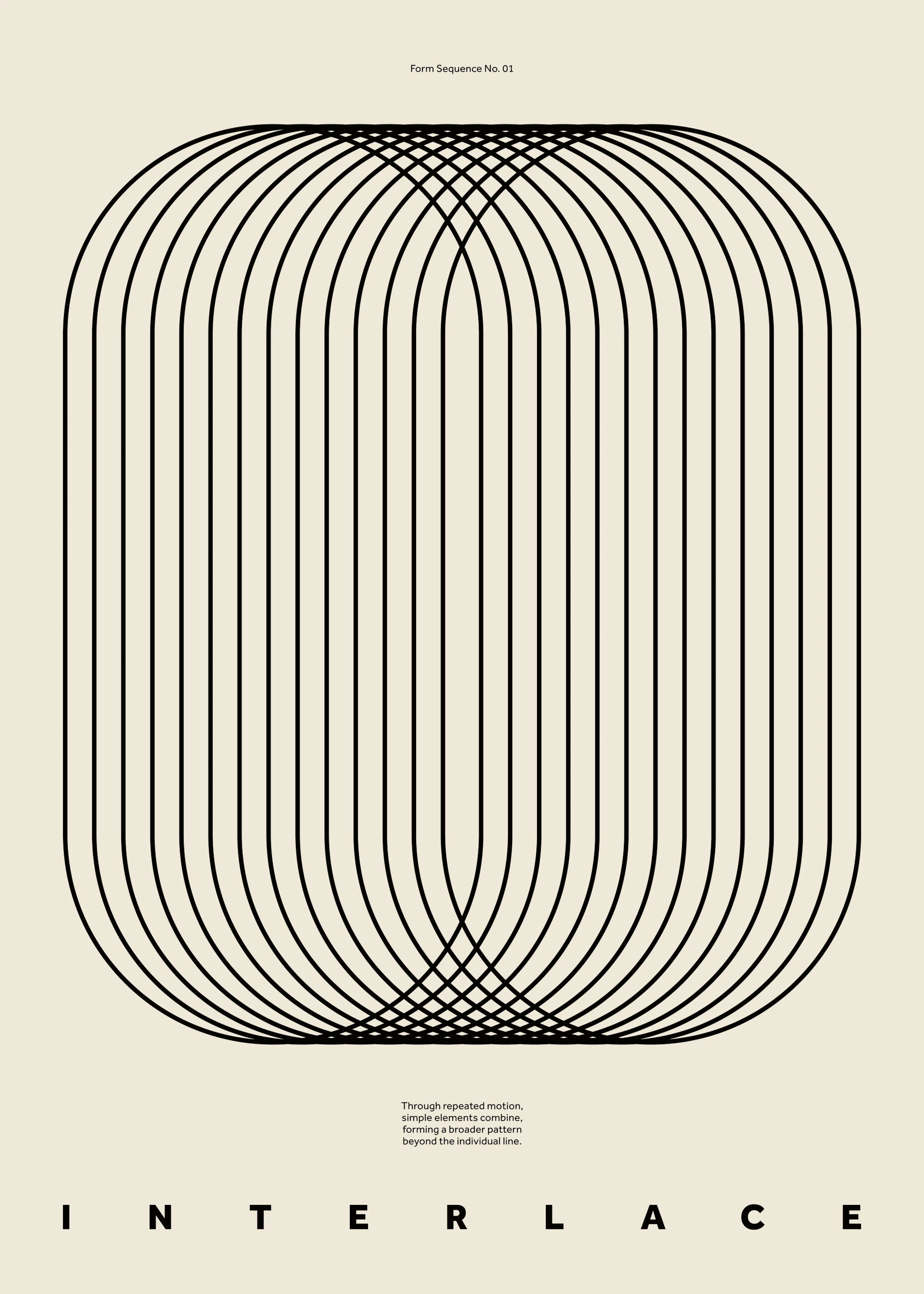 Interlace Black Print 0