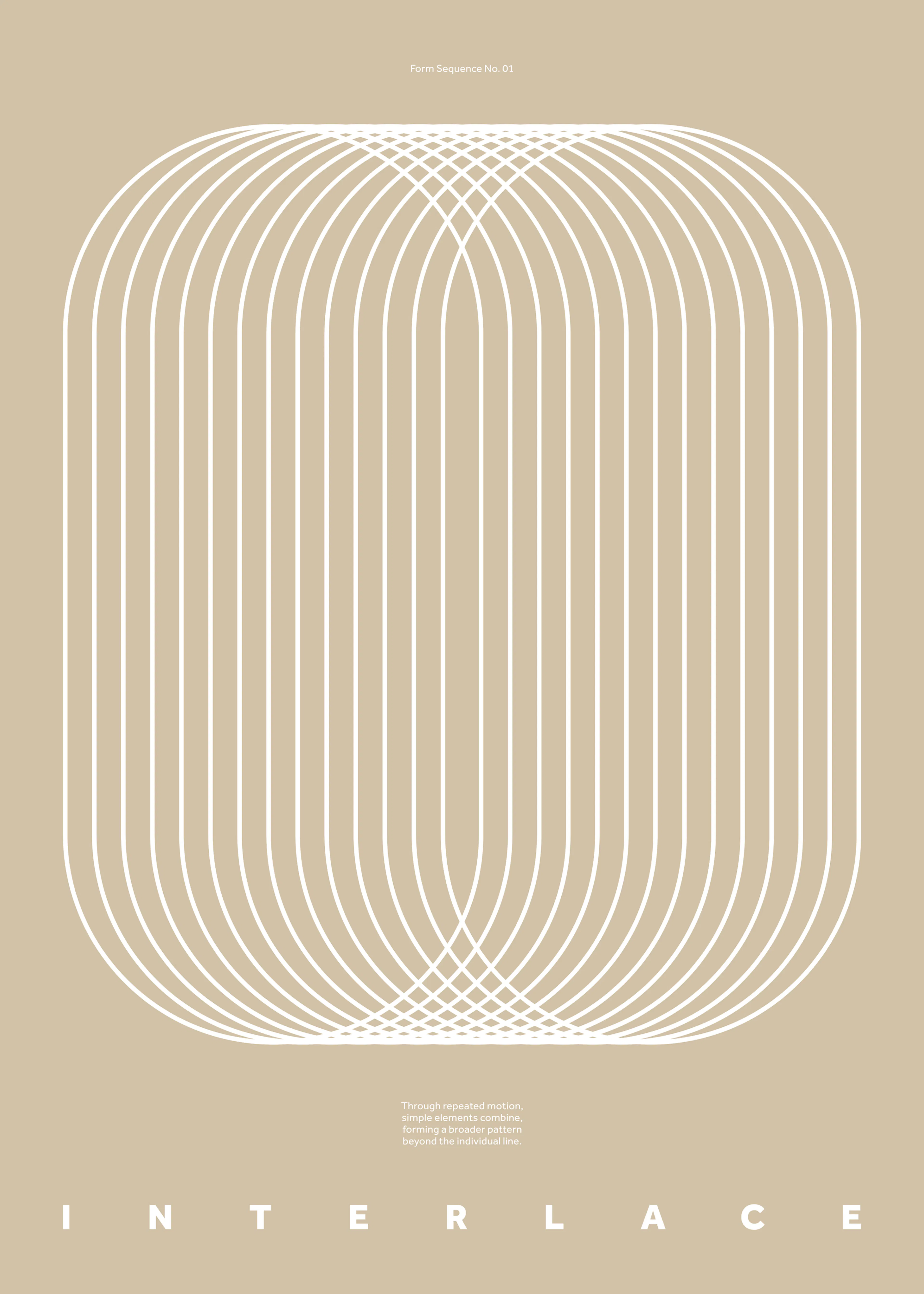 Interlace Beige Print 0