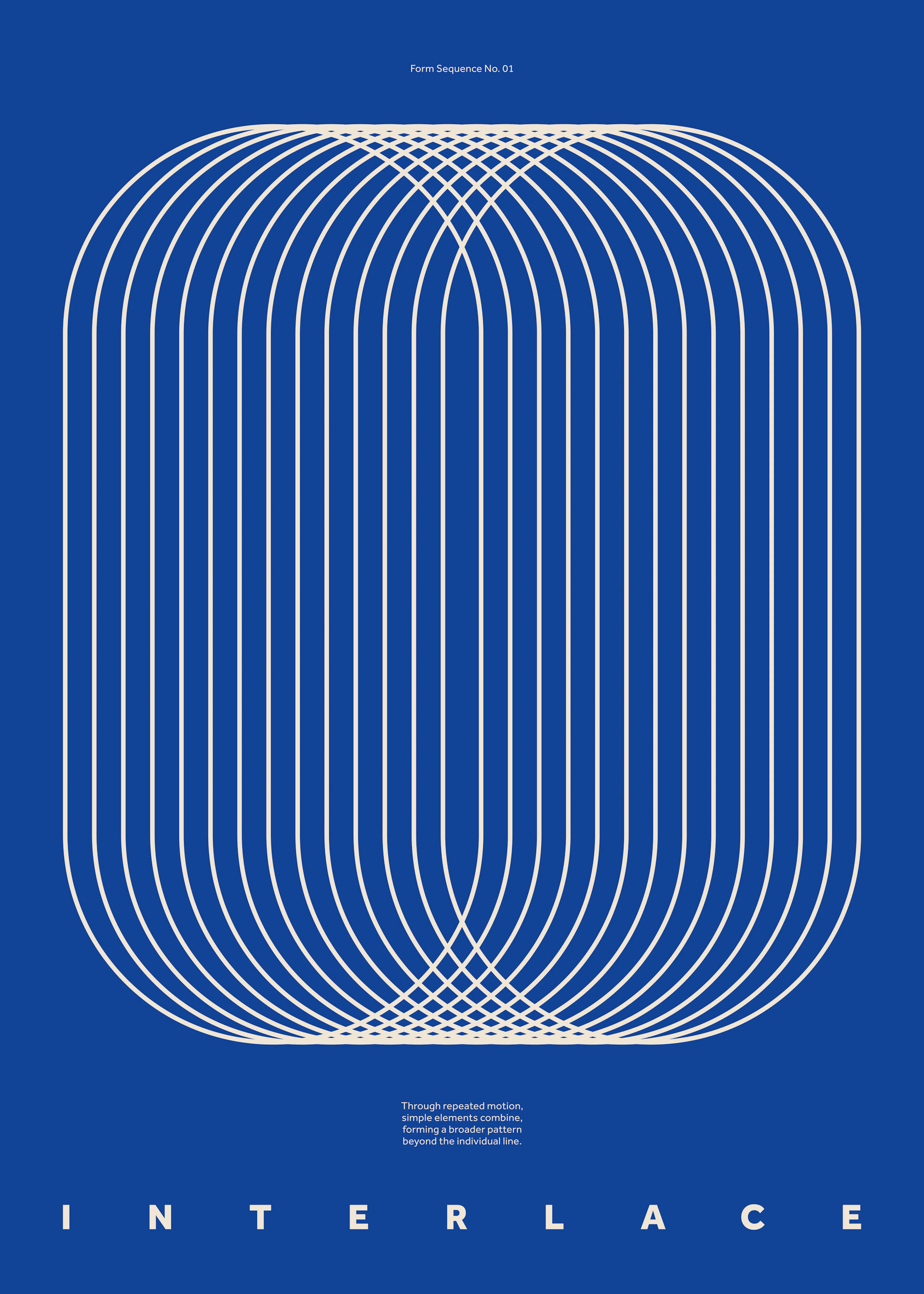 Interlace Blue Juliste 0