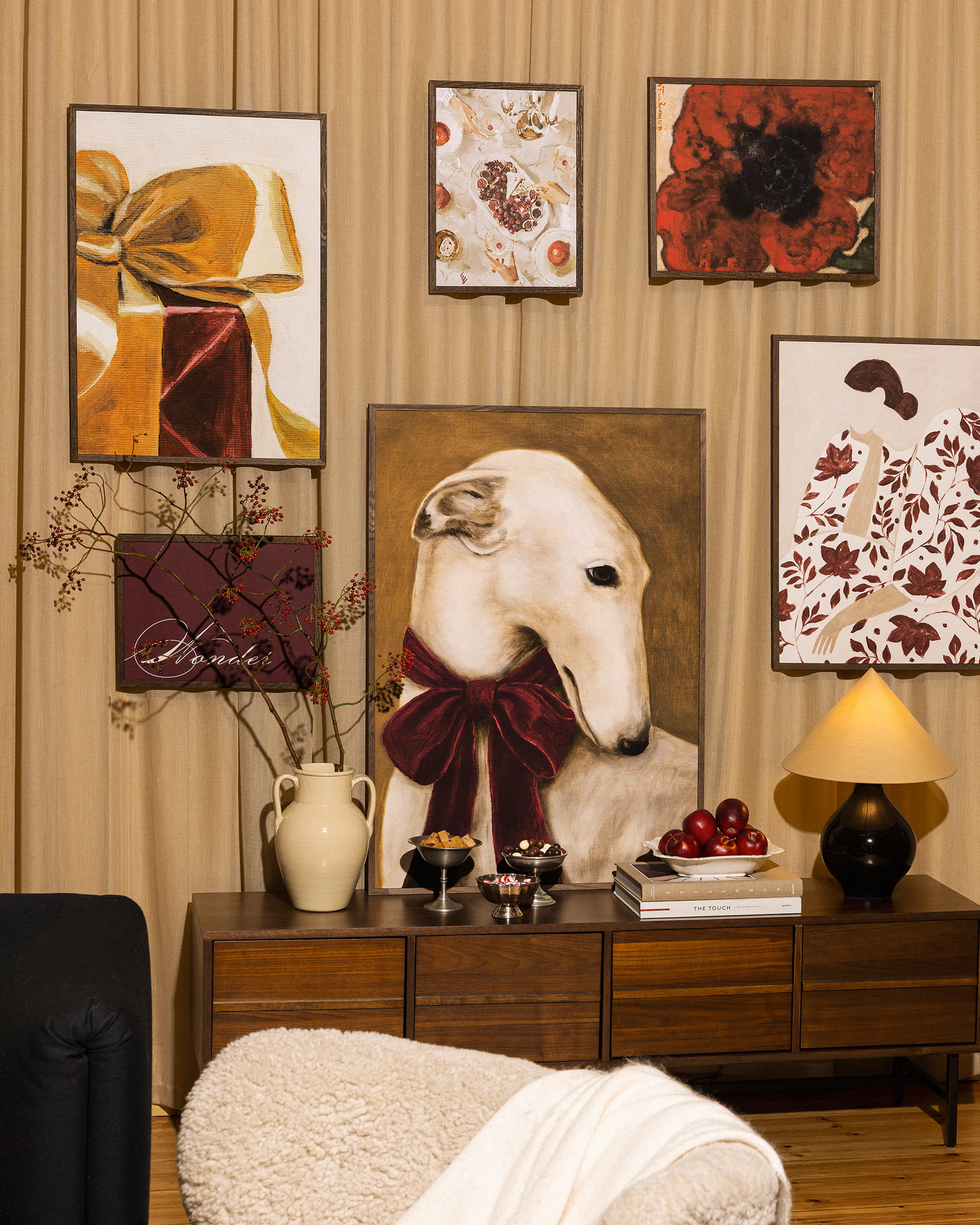 Winter Wonders gallery wall